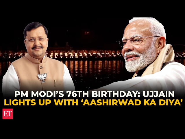 PM Modi’s 76th Birthday: Ujjain lights up with ‘Aashirwad Ka Diya’, Nitin Nabin joins celebrations
