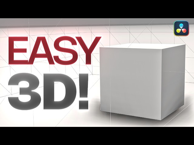 How to make 3D scenes in Davinci Resolve! (easiest method) | Fusion Week