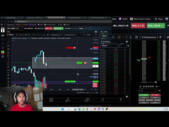 Full Topstep Combine Challenge from start to Finish 23- Good Trades Back to Back +1500