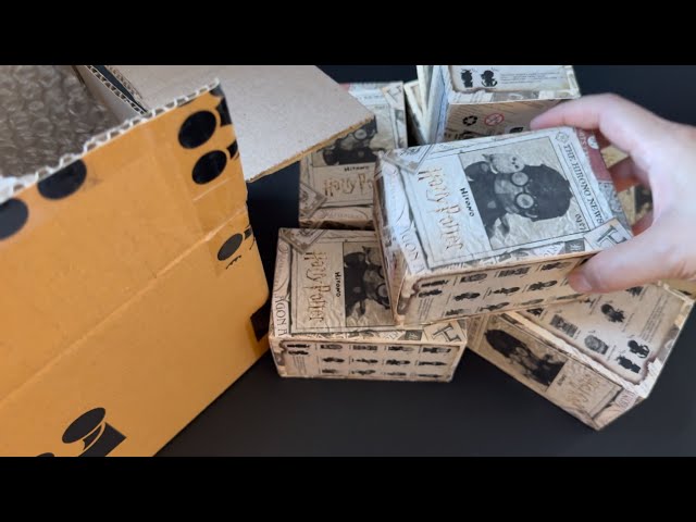 ASMR Sound| 7 minutes Satisfying with Unboxing PopMart Hirono X Harry Potter 7 boxes | No talking