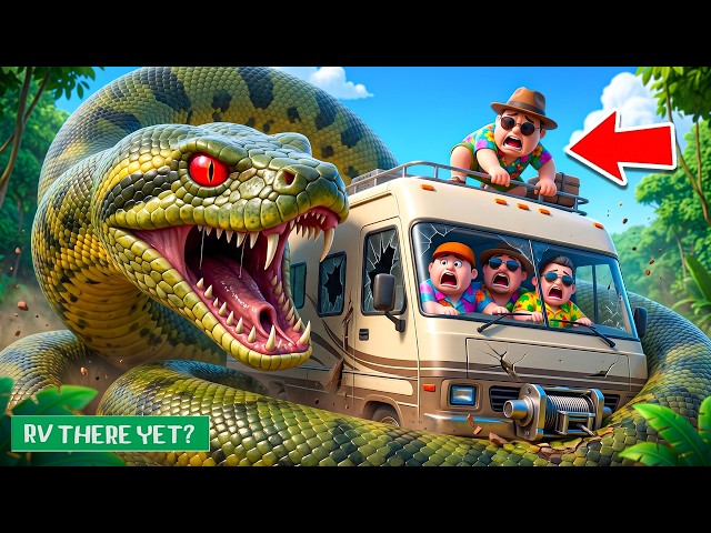 GIANT ANACONDA vs RV! KEEPING GOING IS A MISTAKE! NEW ISLAND MAP IN RV THERE YET #2