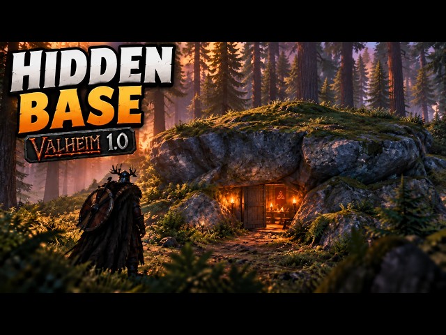 I Built a HIDDEN Underground Base in Valheim 1.0