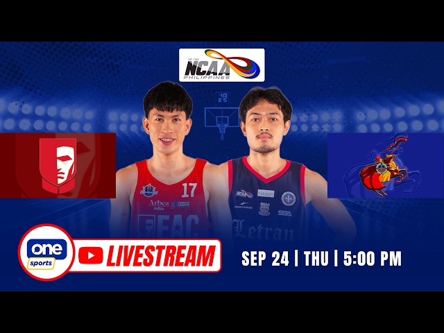 LIVE: LETRAN vs EAC | NCAA SEASON 102 MEN’S BASKETBALL | SEP 24, 2026
