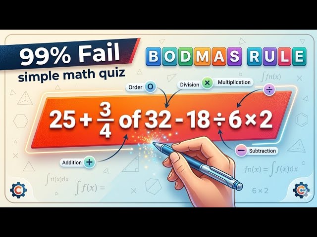 Basic BODMAS Rule Explained | Easy Maths Tricks for Beginners |