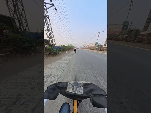 14.2 KM Daily Cycling Commute | Sonar Pada to Mahape | 8K 360° POV | Dombivli #shorts #travel #fun