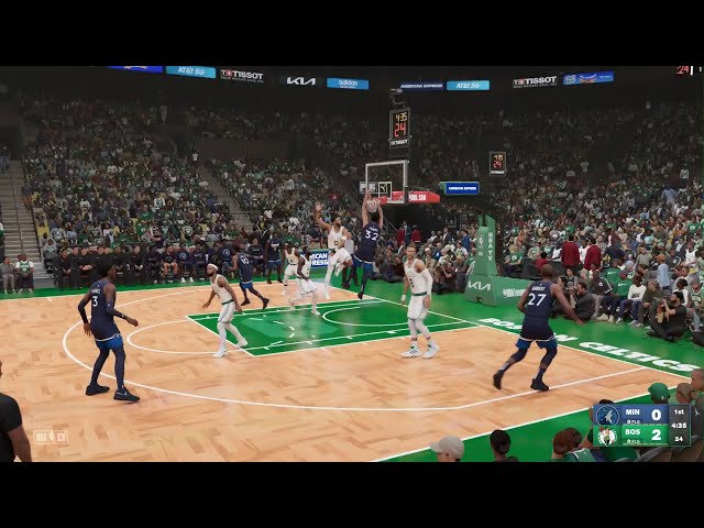 NBA 2K24 Boston celtic Versus timberwolves (ps5)gameplay