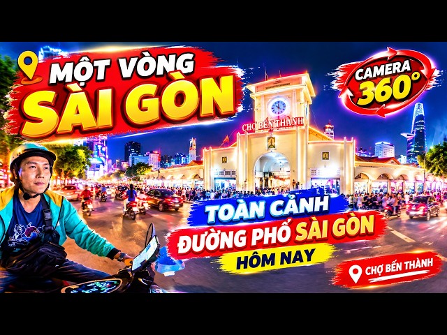 A Tour of Saigon Streets with a 360 Camera Today
