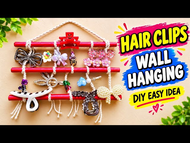 Diy hair clips wall hanging making ❤️🥰 @Rainbow_cj 