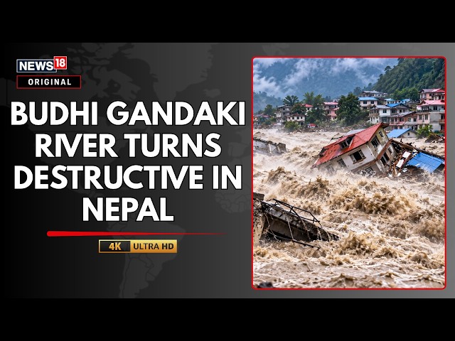 Nepal Flood Horror | Budhi Gandaki River Swallows Homes, Destroys Bridges | N18G | 4K Video