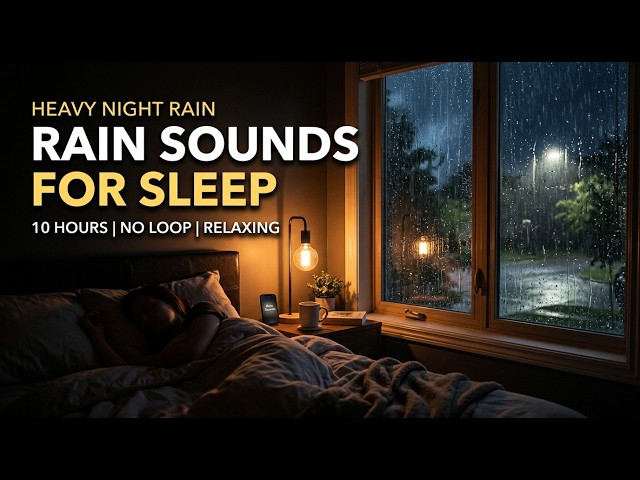 ⛈️ Cozy Cabin Rain Sounds for Sleep, Insomnia, and Deep Focus | Live Stream