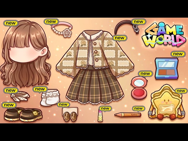 NEW! 🤎 NEW IDEA CREATE BROWN CUTE CHARACTER ! UNLOCK SECRET COLLECTION IN GAME WORLD 😍🌎 KALLIU