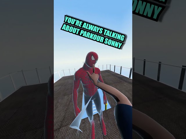 Spider-Man VR SON GETS PARKOUR REVENGE #vr #virtualreality #spiderman #gaming #benbu