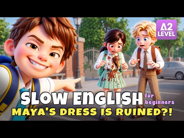 Why Was Everyone Laughing at Maya... What Happened?! | Slow English Listening Story (A2 Level)