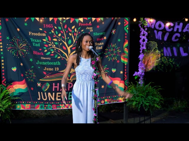 Singer/Songwriter Valisha Desir at Mocha Mic with Millie: Juneteenth Renissance 2026