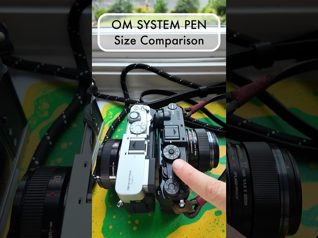 How Small Is the New OM SYSTEM PEN? Camera Size Comparison