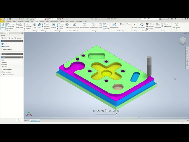Programming Siemens 840D SL on DMG MORI DMU 50 Using Ultimate CAM Inventor | CNC Milling Tutorial