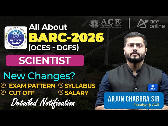 BARC Recruitment 2025 |  OCES - DGFS |  Exam Dates, Syllabus & Complete Details | ACE Online