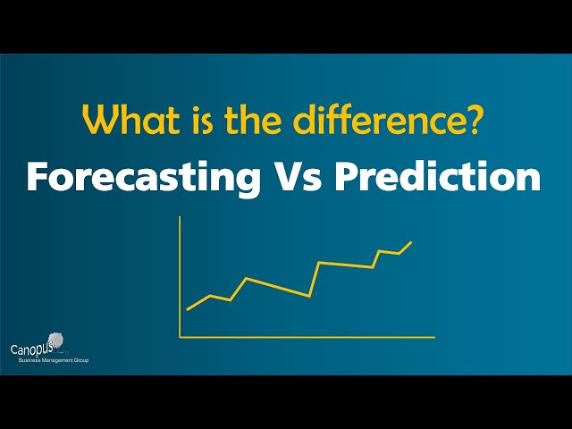 Difference between #Forecasting Vs #Prediction