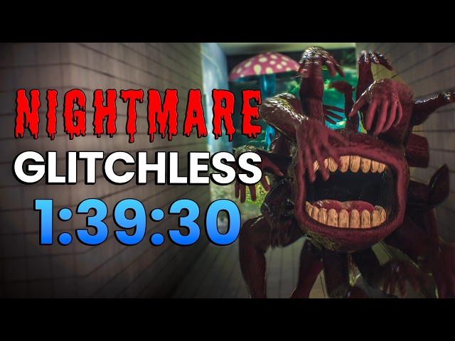 Escape The Backrooms Nightmare Glitchless Speedrun in ~1:39:30 (GAME CRASHED)