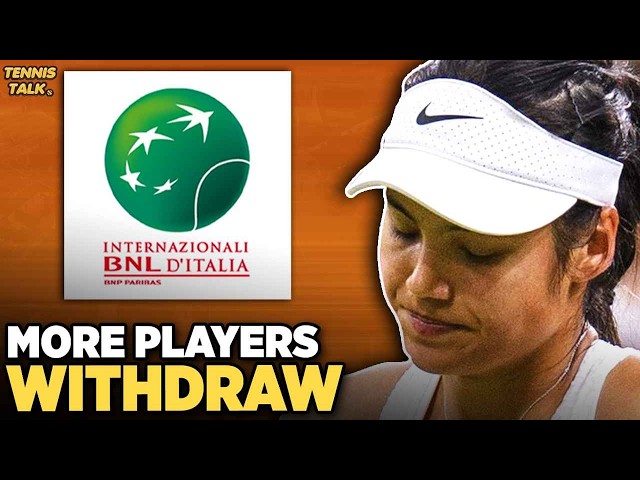 More Players Withdraw from Rome Open 2026 | Tennis News