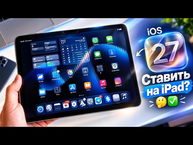 iPadOS 27 полный обзор! Что нового в обновлении iPadOS 27 и стоит ли ставить на iPadOS 27?