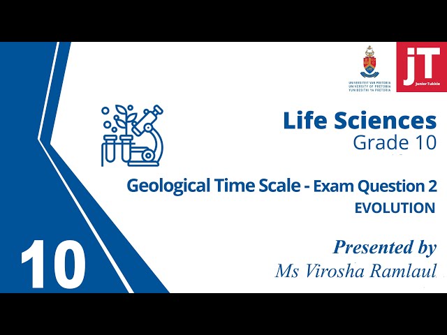 Gr 10 Life Sciences - Evolution - Geological Time Scale Exam Question 2