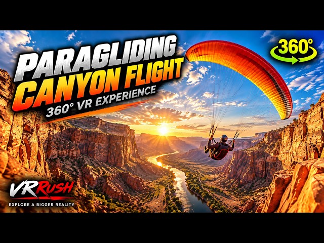 Paragliding Through a Canyon | Immersive 360° VR Experience