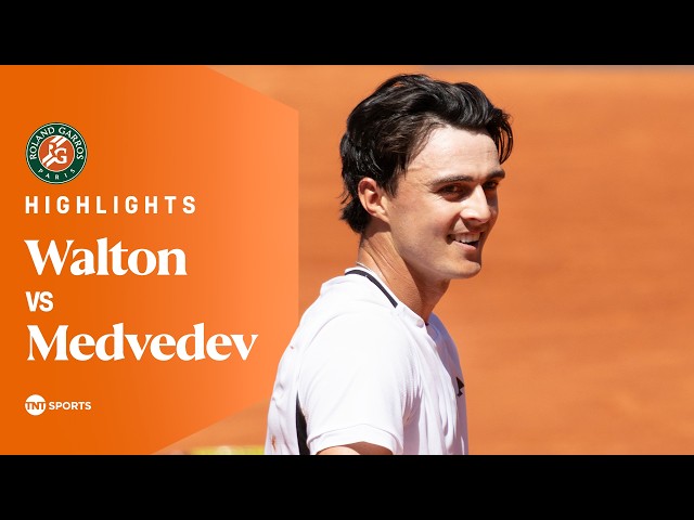 Adam Walton vs Daniil Medvedev | Round One | Roland Garros 2026 Highlights 🇫🇷