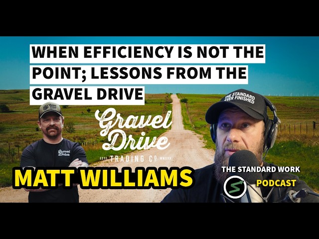 Episode 6 - Matt Williams - Craft, Quality & Building Gravel Drive Trading Co. #mindset #veteran