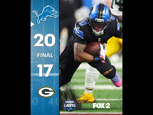 Lions top Packers 20-17 on last second Jake Bates field goal