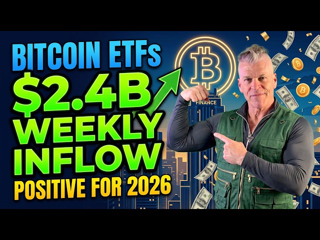 Bitcoin ETFs turn positive for 2026 with $2.4 billion weekly inflow