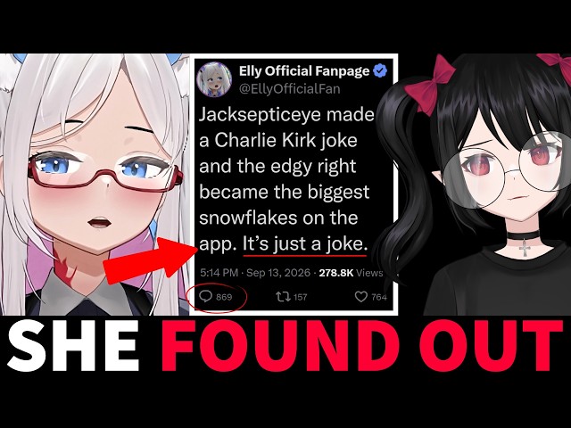 Woke Vtuber FINDS OUT After "Exposing Snowflakes" Upset About Jacksepticeye's Kirk "Joke"
