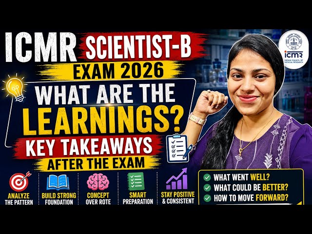 Key Learnings from ICMR Scientist B 2026 Exam (Non-Medical) | Biodotcom | #icmr