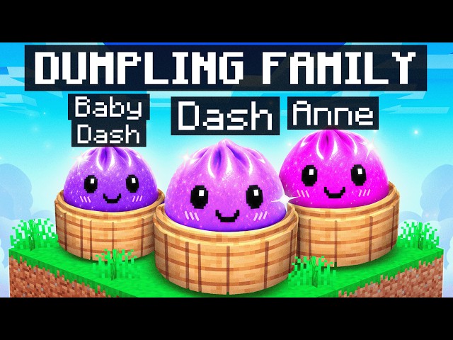 Having a SQUISHY DUMPLING Family in Minecraft!