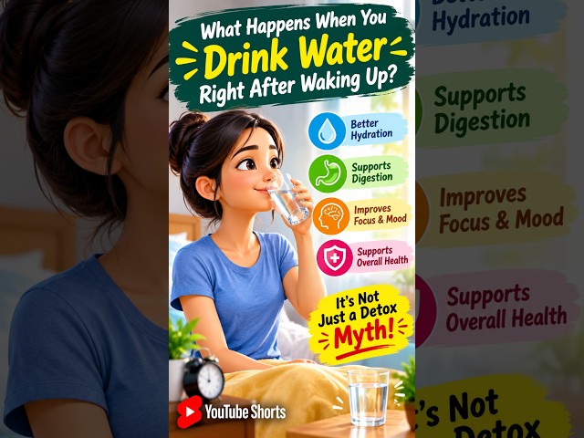 What Happens When You Drink Water Right After Waking Up? #healthtips #healthylifestyle #viralshorts