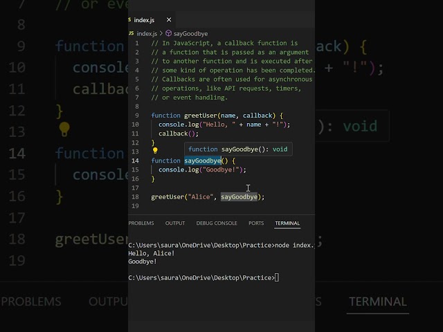 Callback Function in JS | JavaScript Tutorial for Beginners #javascript #coding #interviewquestions