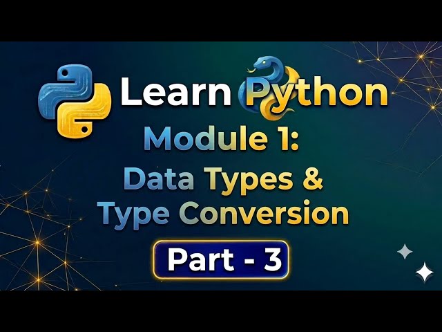 Learn Python Data Types & Type Conversion | Part 3 #datatypes #typeconversion