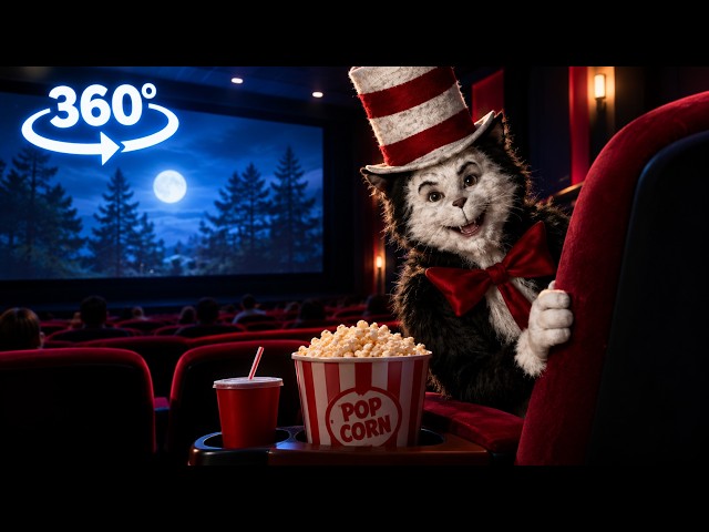 Cat in the Hat Takes Over the Cinema! | 360° VR Horror 4K