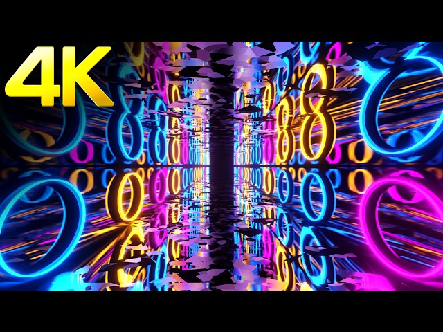 4k Neon Sci-Fi Tunnel | Futuristic Cyberpunk Visualizer Loop | Abstract VJ Loop Motion Background