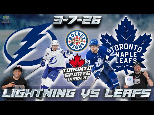 3-7-26 Tampa Bay Lightning vs Toronto Maple Leafs | NHL LIVE Stream Reaction & Play By Play