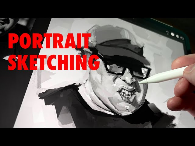 Portrait Sketching in Art Studio Pro
