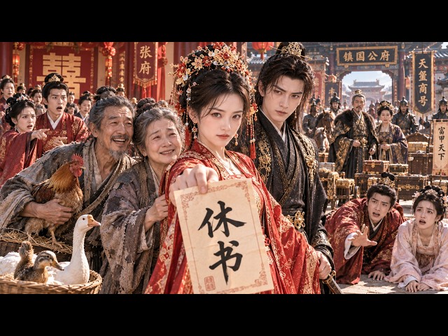 🔥嫌棄窮親戚寵妾滅妻逼她和離？休夫後亮明首富嫡長孫女身份，渣夫全家當場下跪悔瘋了！#短劇 #古裝短劇 #大女主逆襲 #追妻火葬場 #打臉爽劇 #爽劇
