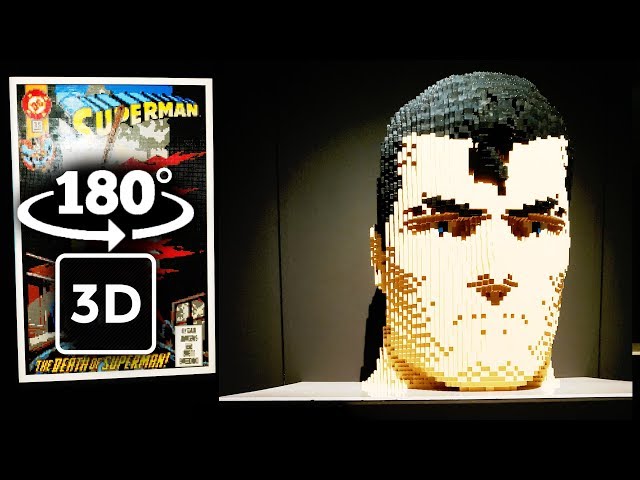 360 VR DC COMIC COVER IN LEGO HQ