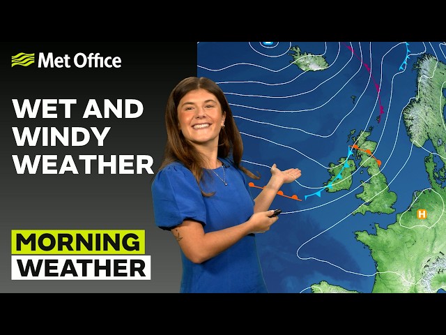 02/10/2026 – Wet and Windy – Morning Weather Forecast UK – Met Office Weather