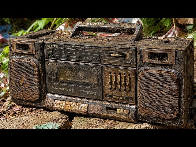 Fully restoring a damaged Sony cassette player after 40 years of use
