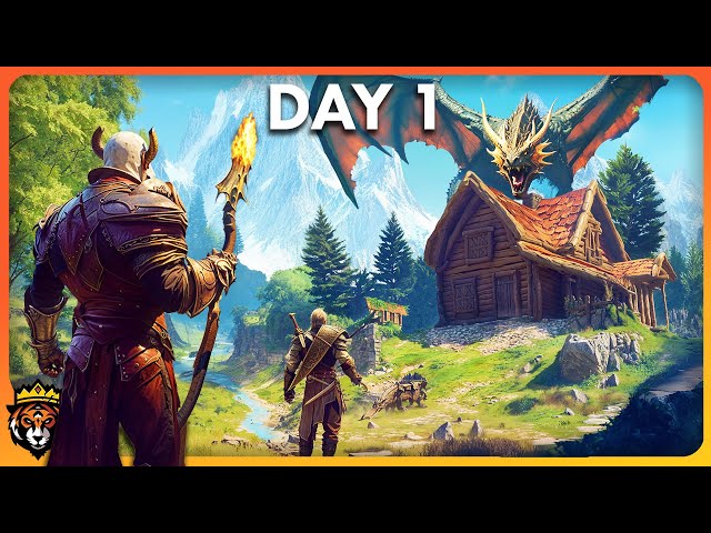 DAY 1 First Look at RUNESCAPE'S New Survival Game... Runescape Dragonwilds Gameplay