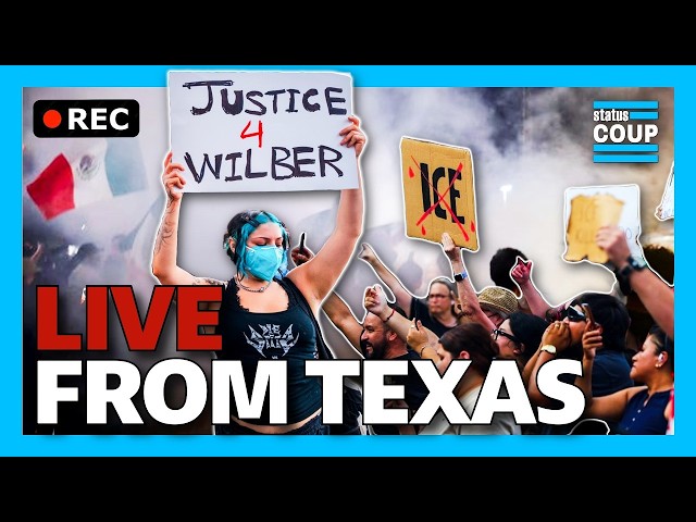 BREAKING: Delivery Driver Shot by ICE PARTIALLY PARALYZED | LIVE Texas ICE Protests