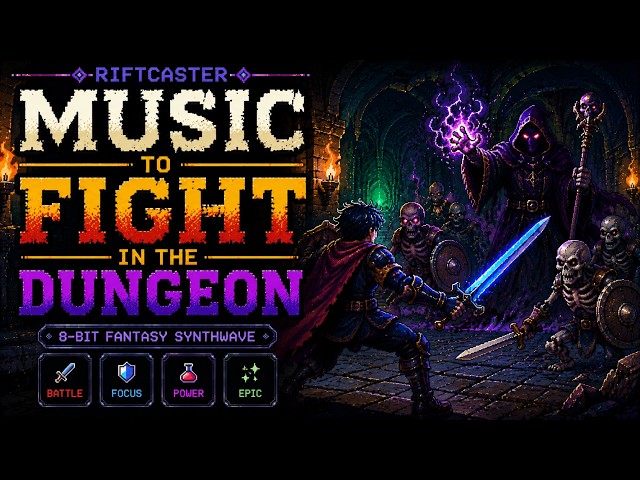 👹 Dungeon Battle Music | Atmospheric 8-Bit Dungeon Synth