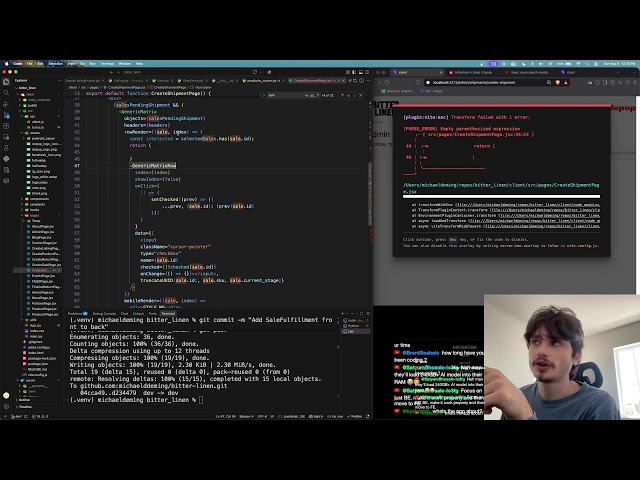 Live Fullstack Programming React Frontend + Python Backend FastAPI | 09-06-2026