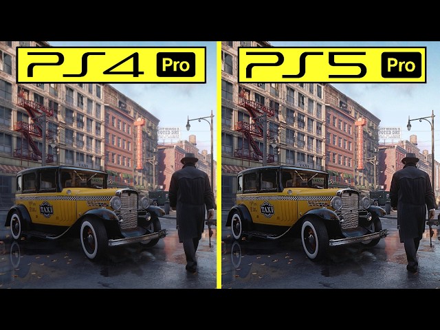 Mafia: Definitive Edition — сравнение графики PS4 Pro vs PS5 Pro + тест FPS